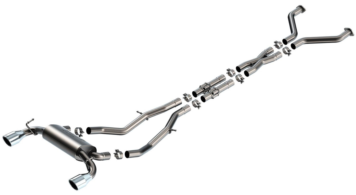 Borla 23-24 Nissan Z 2.5in S-Type Cat Back Exhaust 4.5in Tip - Stainless Steel Tips | 140929