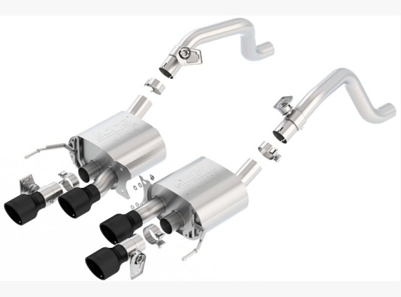 Borla 14 - 18 C7 Corvette Stingray ATAK Axle - Back Exhaust System with 4.25 - inch Tips | bor11856CB - JDMuscleSPK133847