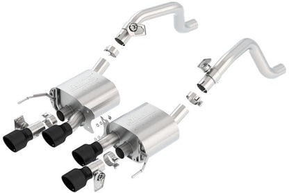 Borla 14 - 18 C7 Corvette Stingray ATAK Axle - Back Exhaust System with 4.25 - inch Tips | bor11856CB - JDMuscleSPK133847