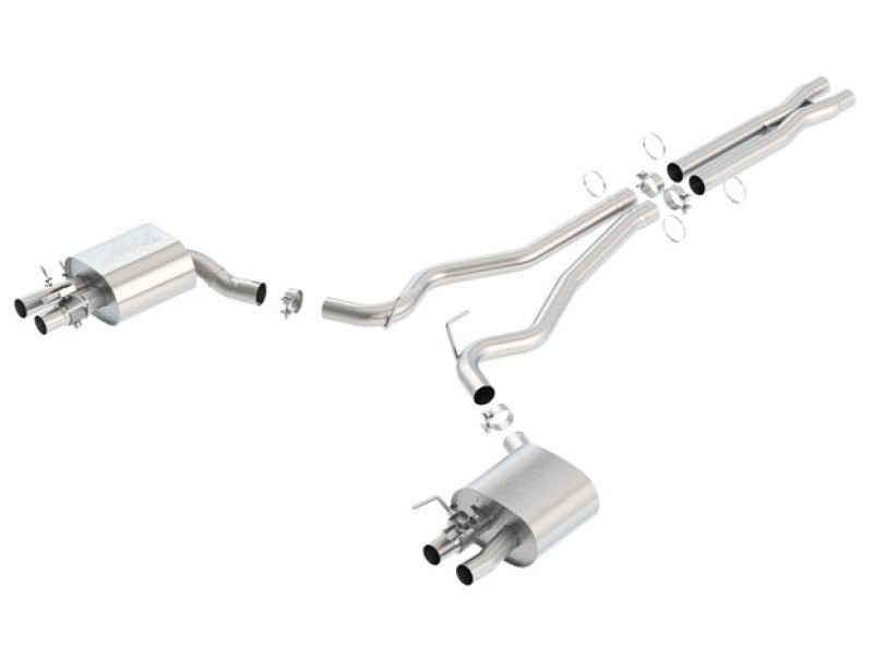 Borla 15 - 16 Ford Mustang Shelby GT350 5.2L ATAK Cat Back Exhaust | Uses Factory Valence - JDMuscleShop the look 2bor140684