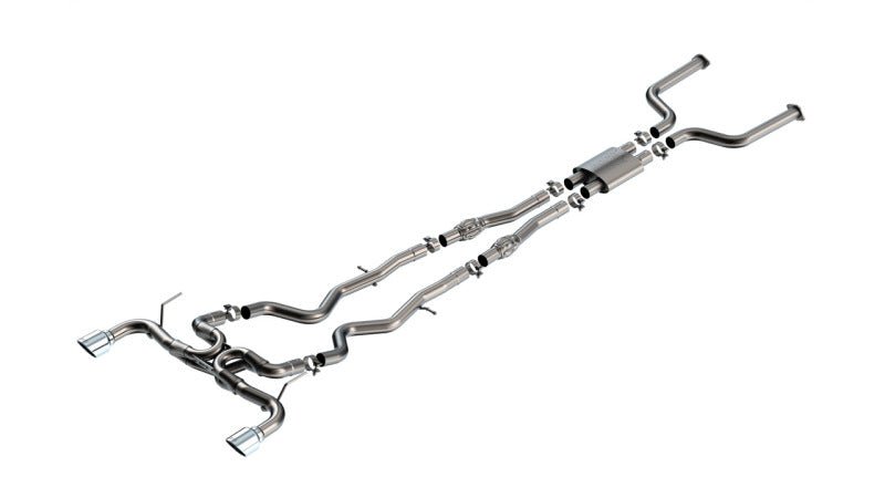 Borla [16-24 Q50] ATAK Cat-Back Exhaust System - 4.5-Inch Chrome Tips - JDMuscleCat Back Exhaust Systembor140978
