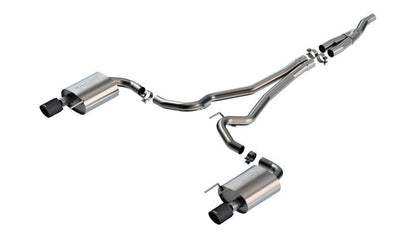 Borla 2024 Ford Mustang 2.3L Ecoboost 2.50 S - TYPE CFBA Catback Exhaust - Non - Active - JDMuscleShop the look 2bor140979CFBA