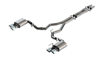 Borla 2024 Ford Mustang Dark Horse 5.0L V8 w/ Active Exhaust ATAK Cat - Back Exhaust System - JDMuscleShop the look 2bor140965