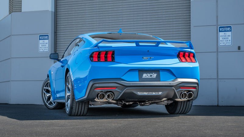 Borla 2024 Ford Mustang GT 5.0L V8 3 in ATAK Catback Non - Active Exhaust - Chrome Quad Tip - JDMuscleShop the look 2bor140970