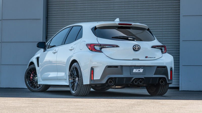 Borla 23 - 24 Toyota GR Corolla ATAK Cat Back System - Carbon Fiber & Black Anodized - JDMuscleSPKbor140942CFBA