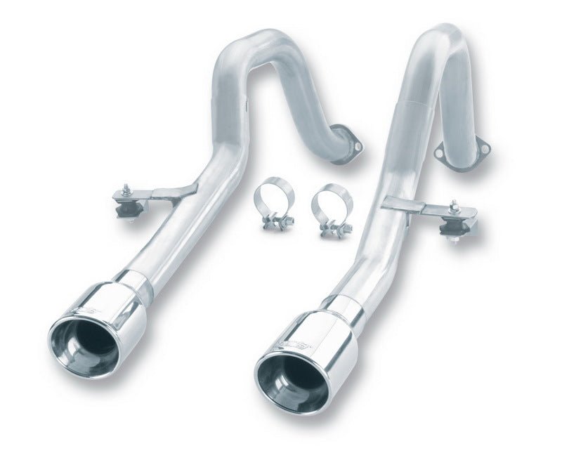 Borla 97 - 04 Chevrolet Corvette 5.7L V8 Straight Pipe Exhaust System with Dual 4 - Inch Tips | bor12649 - JDMuscleSPK259459