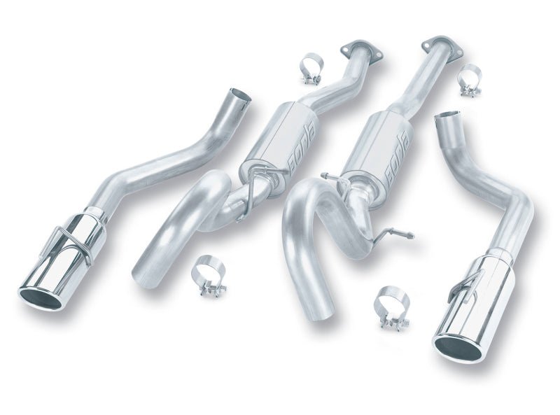 Borla 99 - 04 Ford Mustang 4.6L V8 Catback Exhaust - JDMuscleShop the look 2bor140067