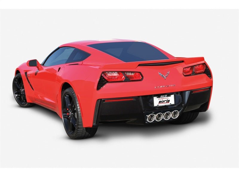 Borla C7 Corvette Axle - Back Exhaust System with 4.25 - inch Polished Stainless Tips – Fits 2014 - 2019 Models with AFM, No NPP Valves | bor11877 - JDMuscleSPK4359495