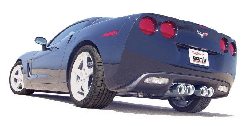 Borla Touring Axle - Back Exhaust System for 2005 - 2008 Chevrolet Corvette C6 6.0L/6.2L V8 | bor11814 - JDMuscleSPK268711
