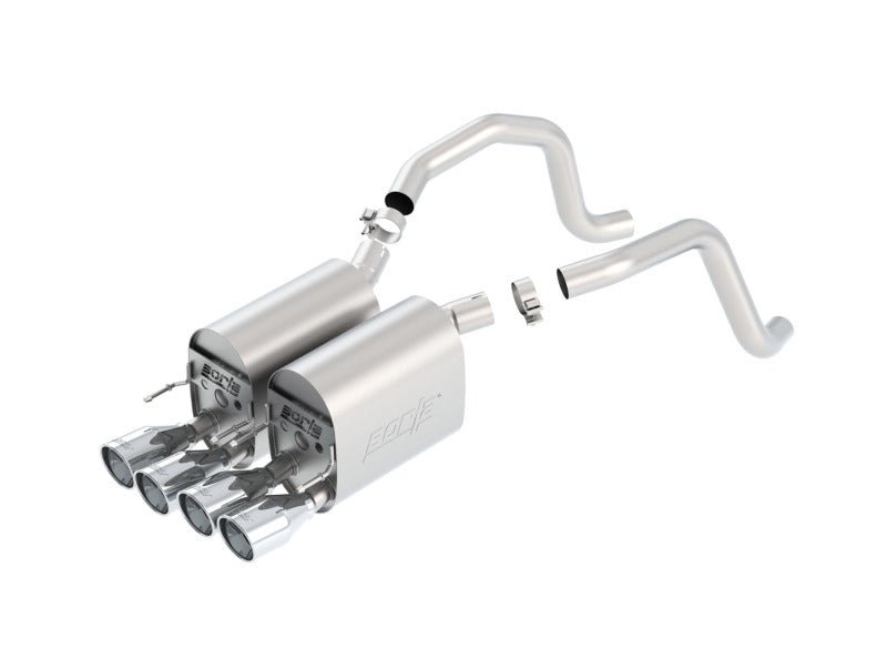 Borla Touring Axle - Back Exhaust System for 2005 - 2008 Chevrolet Corvette C6 6.0L/6.2L V8 | bor11814 - JDMuscleSPK268711