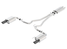 Borla Touring Cat - Back 15 Ford Mustang GT 5.0L V8 MT/AT 2.5in pipe Black 4in tip - JDMuscleShop the look 2bor140589BC