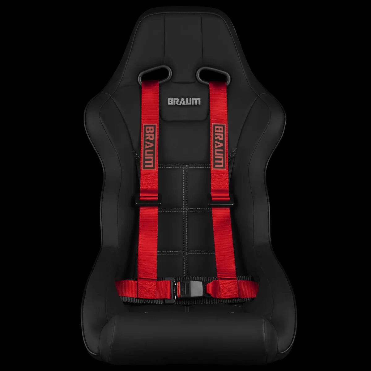Braum 4 PT - Racing Harness 2” Strap - JDMuscleHarnessesBRH-RDP4Red
