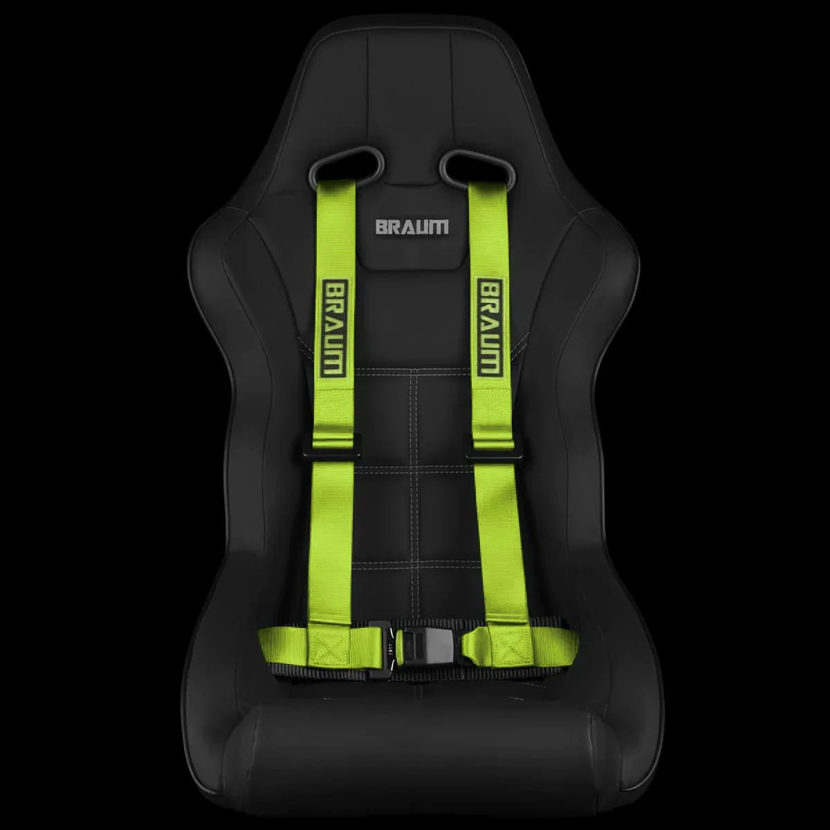 Braum 4 PT - Racing Harness 2” Strap - JDMuscleHarnessesBRH-LGP4Lime Green