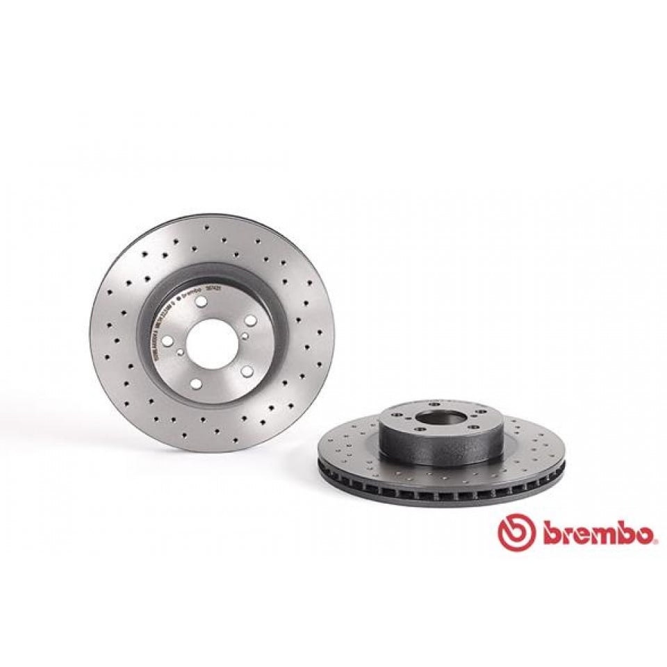 Brembo 13 - 15 BRZ Front Premium Xtra Cross Drilled UV Coated Rotor | 09.5674.2X - JDMuscleBrake Rotorsbre09.5674.2X
