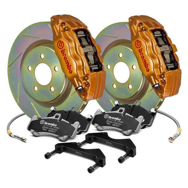 Brembo 15 - 21 WRX | VA Front GT BBK 4 Piston Cast 2pc 326 x30 1pc Rotor Slotted Type - 1 - Gold | 1E5.6003A4 - JDMuscleBrake Rotorsbrb1E5.6003A4