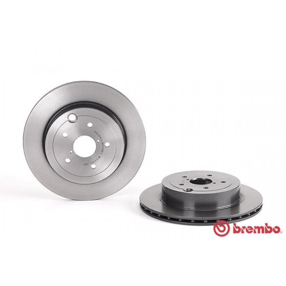 Brembo 2008 - 17 STI Rear Premium UV Coated OE Equivalent Rotor | 09.A198.11 - JDMuscleBrake Rotorsbre09.A198.11
