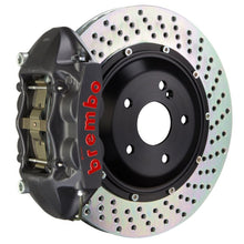 Brembo 23+ GR Corolla Rear GTS BBK 4 Piston Cast 345x28 2pc Rotor Drilled - Black HA - JDMuscleSPKbrb2P1.8062AS