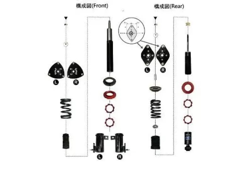 Buddy Club [13+ BRZ/FRS/86] Sport Spec Damper Coilovers Kit - JDMuscleCoiloversBC02-SSTZN6