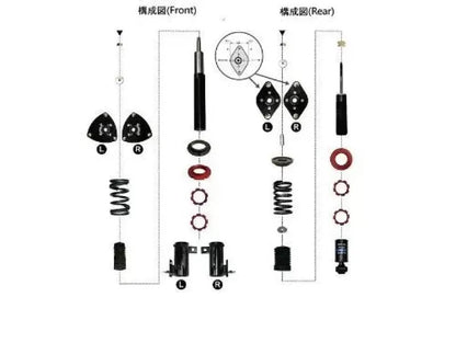 Buddy Club [13+ BRZ/FRS/86] Sport Spec Damper Coilovers Kit - JDMuscleCoiloversBC02-SSTZN6