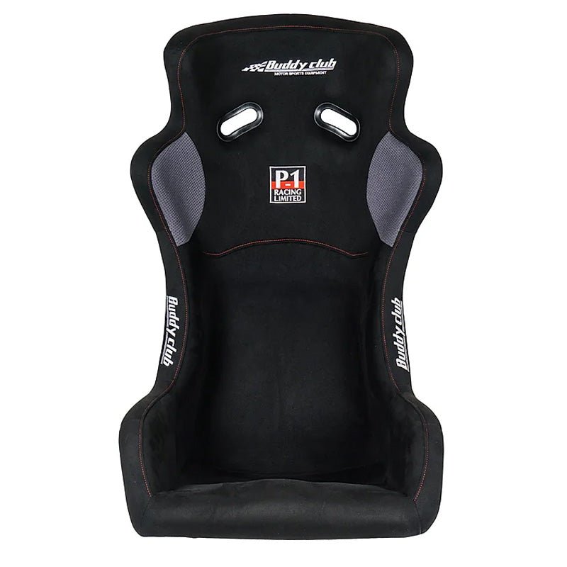 Buddy Club P1 Racing EVO Bucket Seat (Regular) - Black - JDMuscleSeatsBC08-P1BKSR-B3