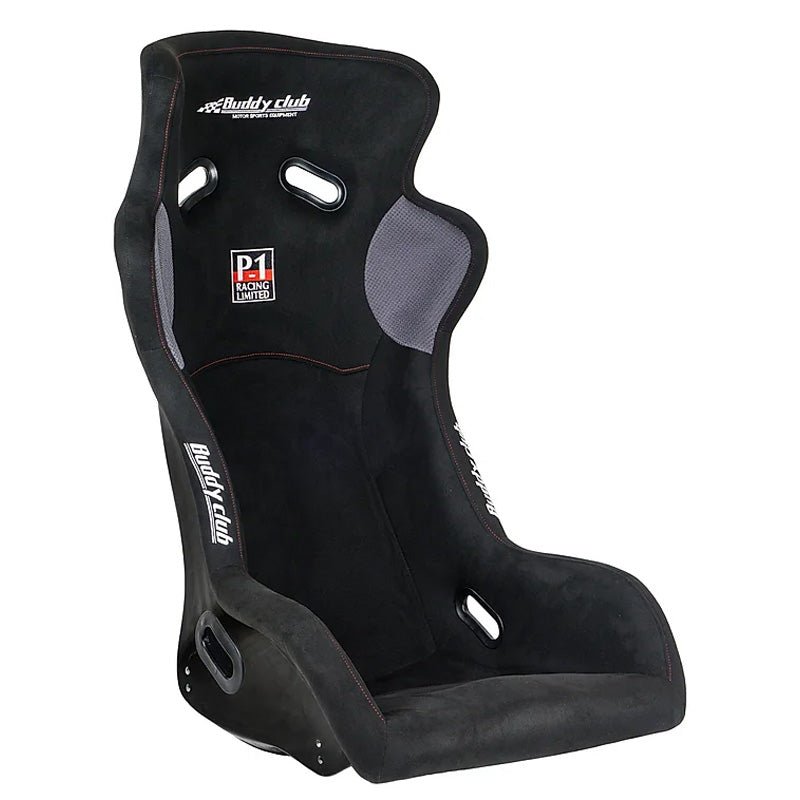 Buddy Club P1 Racing EVO Bucket Seat (Regular) - Black - JDMuscleSeatsBC08-P1BKSR-B3