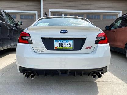 C - Cut Tail Light Overlays - 2015 - 2020 Subaru WRX / STI - JDMuscleTaillightsSFB15WRXTLCCDSGBBlack (Gloss)