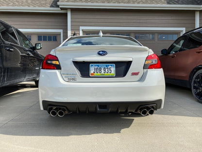 C - Cut Tail Light Overlays - 2015 - 2020 Subaru WRX / STI - JDMuscleTaillightsSFB15WRXTLCC3DCF3D Carbon (Black)