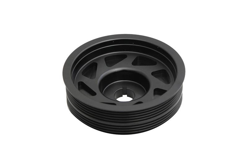 Torque Solution [05-09 Legacy] Lightweight Crank Pulley - Black