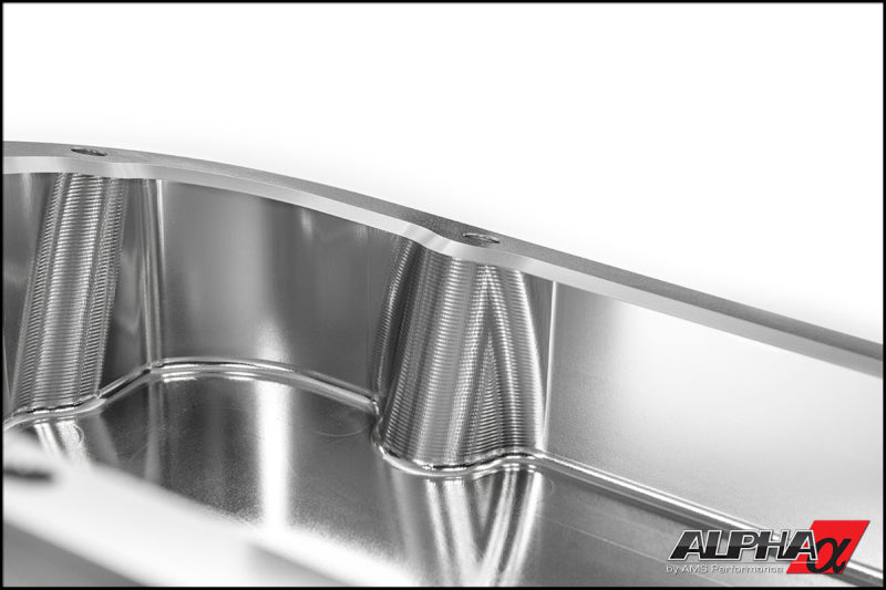 AMS Performance [09-14 GT-R] Alpha CNC Billet VR38 Oil Pan - Black