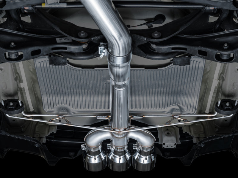 AWE Tuning 2024 Acura Integra Type S DE5 FWD Track Edition Exhaust with Triple Chrome Silver Tips
