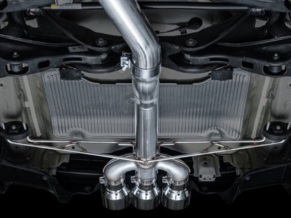 AWE Tuning 2024 Acura Integra Type S DE5 FWD Track Edition Exhaust with Triple Chrome Silver Tips