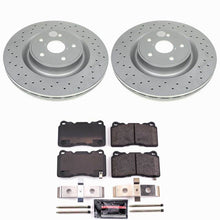 PowerStop [21 WRX] Front Z23 Coated Brake Kit - Black and Silver