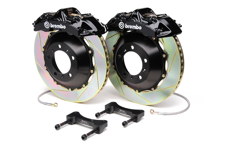 Brembo [2008-2014 WRX / 2015-2021 WRX] Front GT Big Brake Kit - 6-Piston, 355x32mm 2-Piece Slotted Rotors - Black