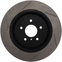 StopTech Power Slot [09 Nissan 350Z, 09-19 Nissan 370Z, 08-13 Infiniti G37] Sport Slotted Front Right Rotor - Black E-Coated
