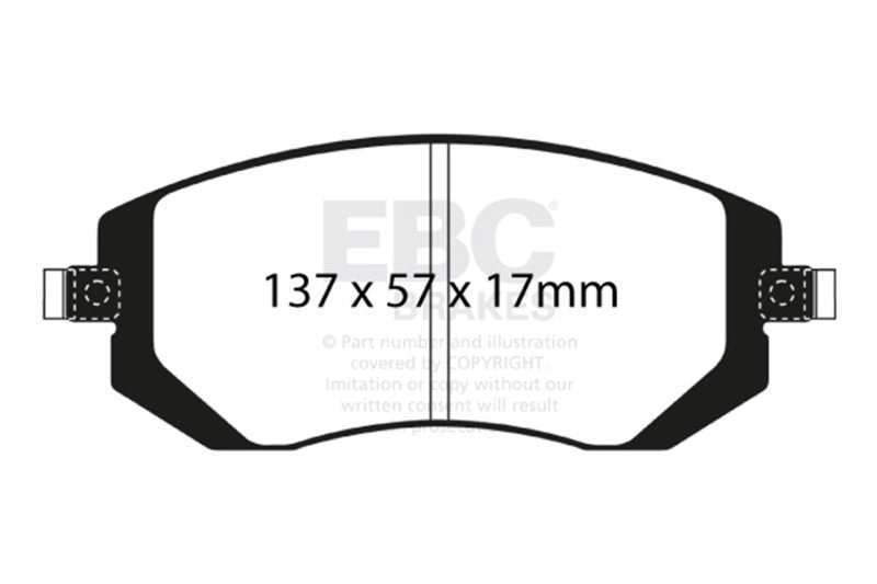 EBC [05-09 Legacy] Bluestuff NDX Front Brake Pads - DP51661NDX