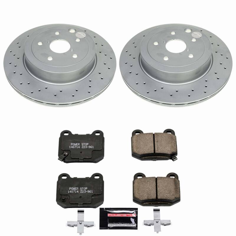 PowerStop [21 WRX] Rear Z23 Coated Brake Kit - Red