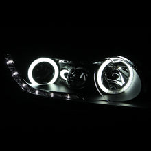 ANZO [06-11 Civic] Projector Headlight Set with Halo - Clear Lens, Black Housing, CCFL