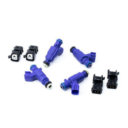 DeatschWerks [01-08 Civic] 450cc Top-Feed Fuel Injectors, Set of 4 - Black