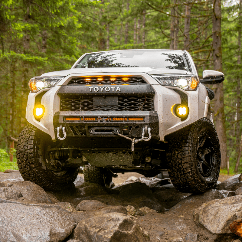 Cali Raised LED 14 - 24 Toyota 4Runner Stealth Bumper with 32 - Inch LED Light Bar Combo (No Bull Bar) - Part calCR3785 | calCR3785 - JDMuscleSPK800484