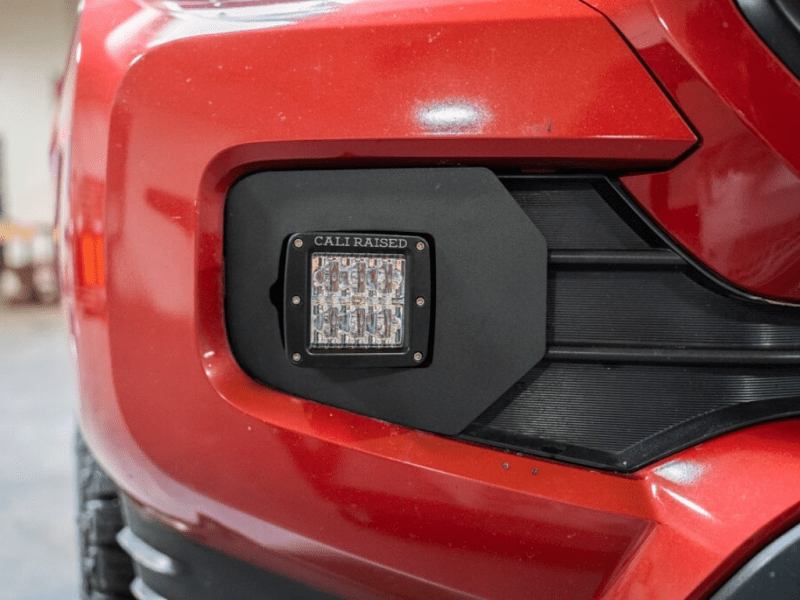 Cali Raised LED 2016 - 2023 Toyota Tacoma Fog Light Pod Replacement Brackets Kit with Amber 18W Pods | calCR2532 - JDMuscleSPK800982