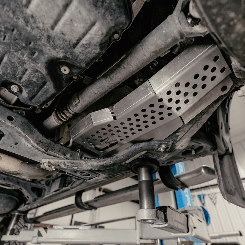 Cali Raised LED Catalytic Converter Shield for 2016 - 2023 Toyota Tacoma 4WD 6 - Cylinder | calCR3876 - JDMuscleSPK800589