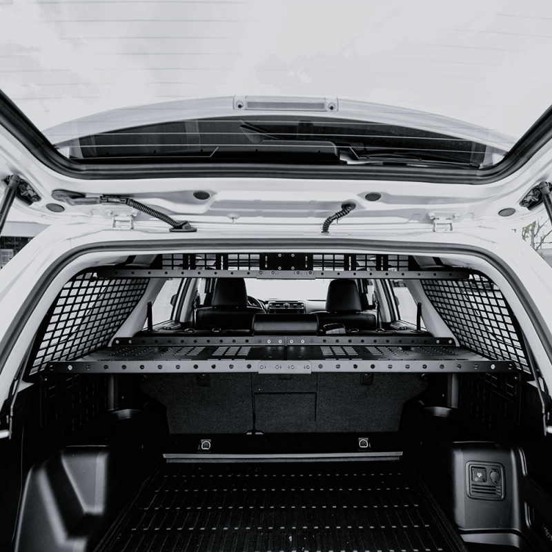 Cali Raised LED Interior Rear Molle Panel for Toyota 4Runner (Years 2010 - 2024) with Dual Side Mounts and Middle Tray | calCR3600 - JDMuscleSPK801152