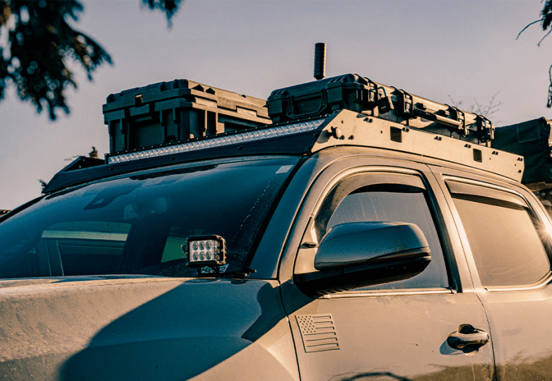 Cali Raised LED Premium Roof Rack for 2005 - 2023 Toyota Tacoma with Light Kit and Wiring Options | calCR2934 - JDMuscleSPK801047