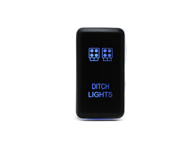 Cali Raised LED Tall Style Toyota OEM - Style Ditch Lights Switch - Blue | calCR2392 - JDMuscleSPK801067