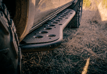 Cali Raised LED Toyota Tacoma Step Ed Rock Sliders for 2005 - 2023 Double Cab Short Bed with Kick Out and Powder Coating | calCR2614 - JDMuscleSPK800803