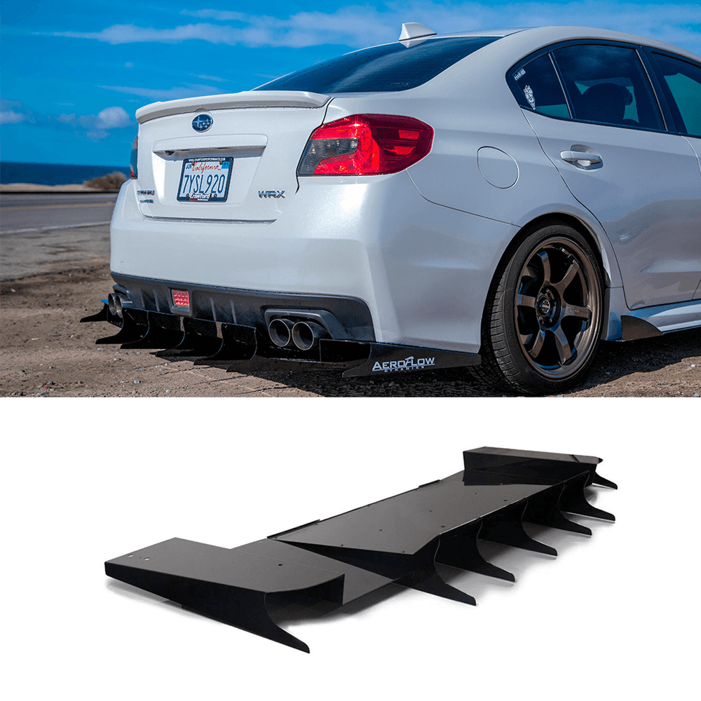 AeroflowDynamics 2015-2021 Subaru Wrx/Sti Rear Diffuser V5 (Aggressive)