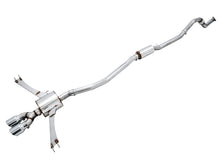AWE Tuning [17-20 Civic Si] Touring Edition Exhaust with Front Pipe - Dual Chrome Silver Tips, AWE3015-32108