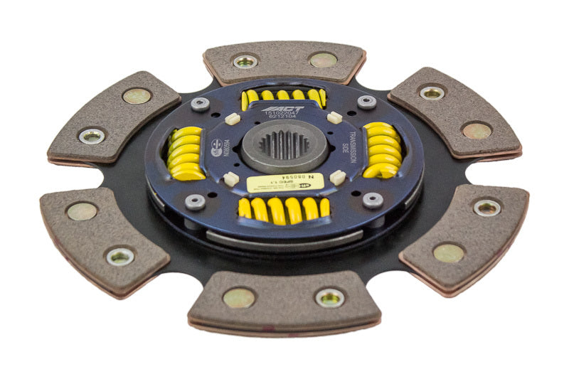 ACT [89-95 Civic, 90-91 CRX, 93-95 Civic del Sol] 6-Pad Sprung Race Disc - Ceramic