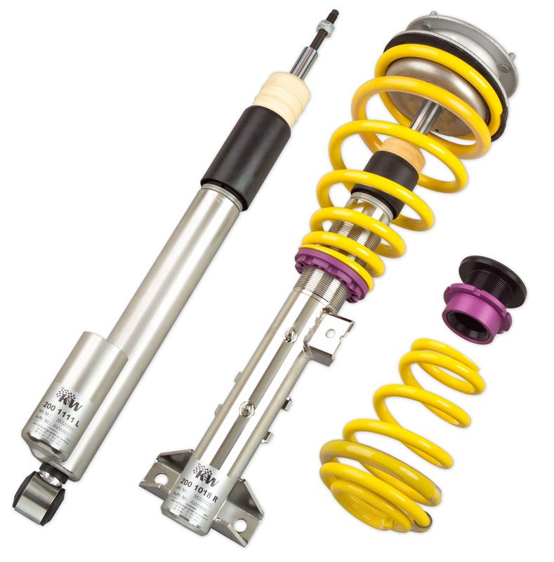 KW V3 Coilover Kit [92-93 Civic] Coupe, Hatchback, Sedan with Rear Lower Fork Mounts - Stainless Steel