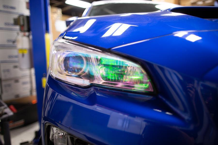 Chameleon Headlight Overlays - 2015 - 2020 WRX / STI - JDMuscleHeadlights15WRXHLCH